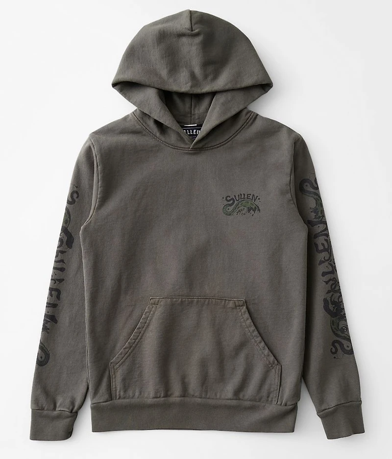 Boys - Black Octopus Hooded Sweatshirt
