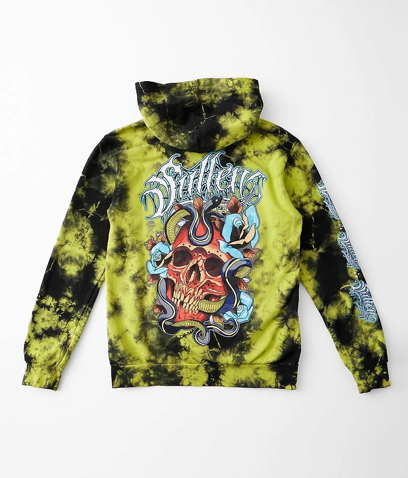 Boys - Red Skull Hooded Sweatshirt