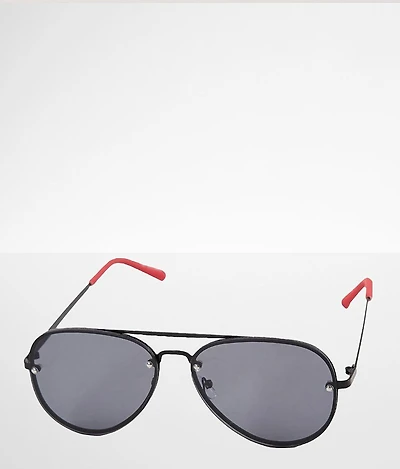 Contrast Stem Aviator Sunglasses
