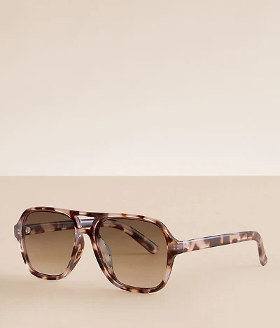 Tort Aviator Sunglasses