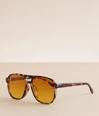 Tort Aviator Sunglasses