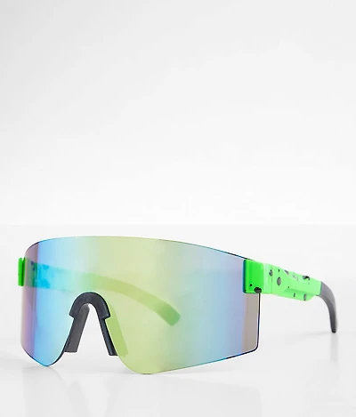 Neon Shield Sunglasses