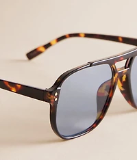 Retro Tort Aviator Sunglasses