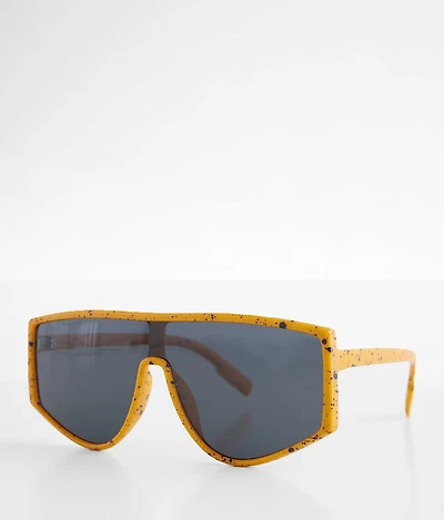 Speckle Shield Sunglasses