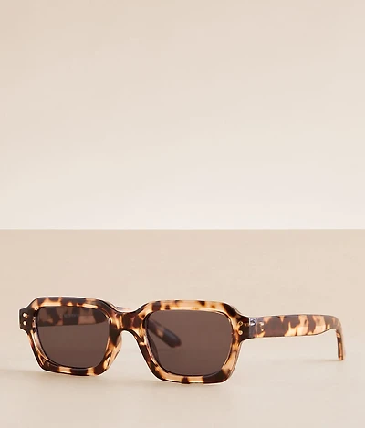BKE Tort Rectangle Sunglasses