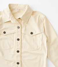 Girls - Fringe Corduroy Shacket