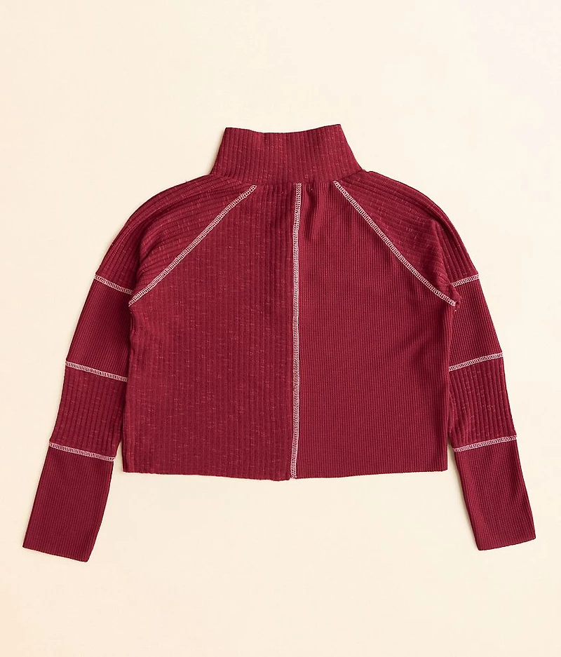 Girls - Pieced Thermal Henley
