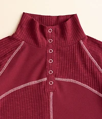Girls - Pieced Thermal Henley