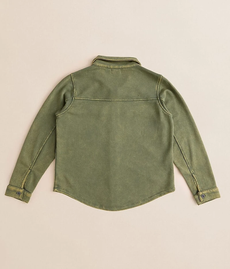 Girls - Washed Denim Knit Shirt