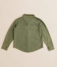 Girls - Washed Denim Knit Shirt