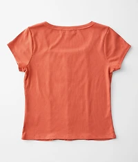 Girls - Faux Hook & Eye Top