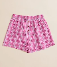 Girls - Plaid Boxer Short