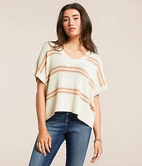 Sweet Lemon Striped Dolman Sweater