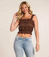 Lace Cropped Tank Top