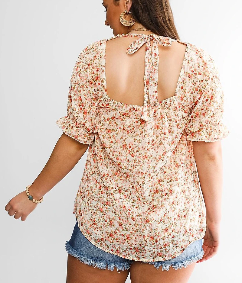 Floral Woven Top