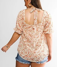 Floral Woven Top