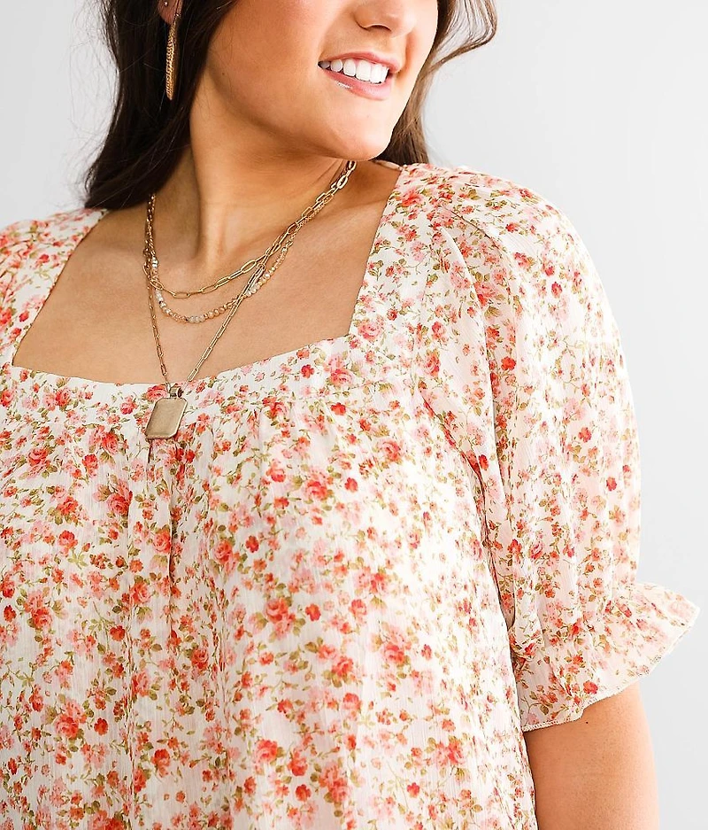 Floral Woven Top