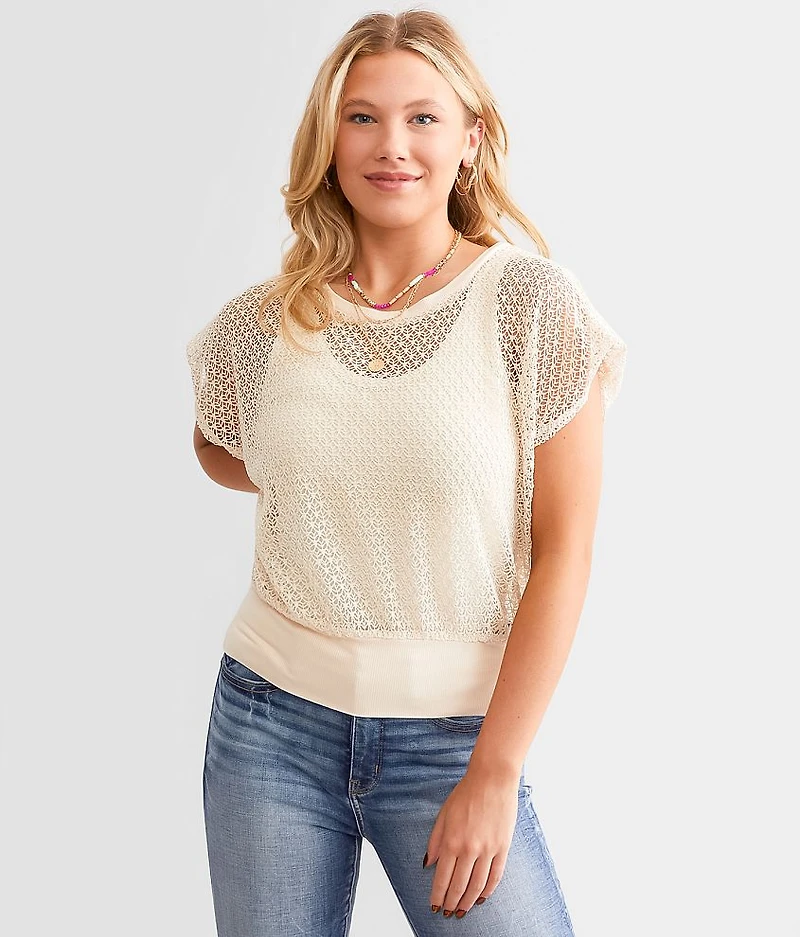 Open Stitch Top
