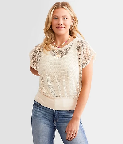 Open Stitch Top