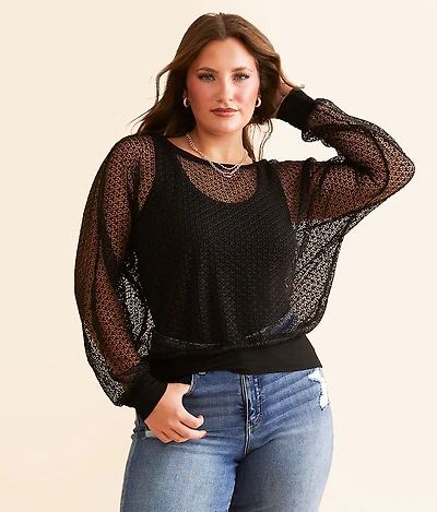 Open Stitch Top