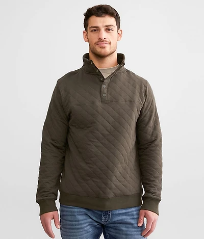 Quilted Quarter Snap Pullover