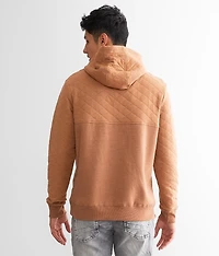 Quilted Block Hooded Sweatshirt