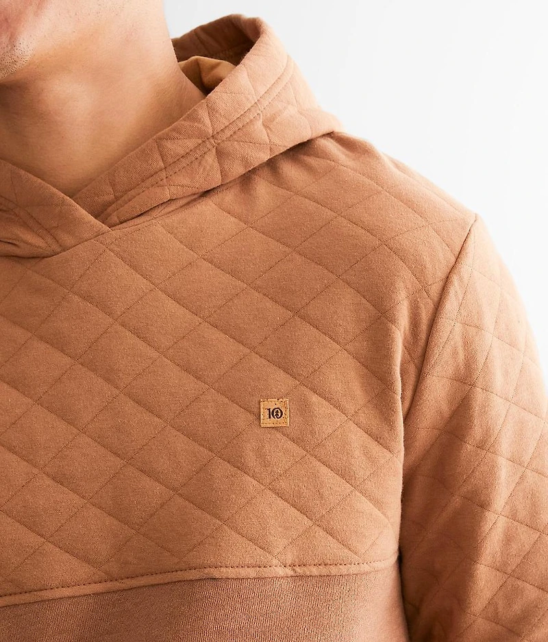 Quilted Block Hooded Sweatshirt