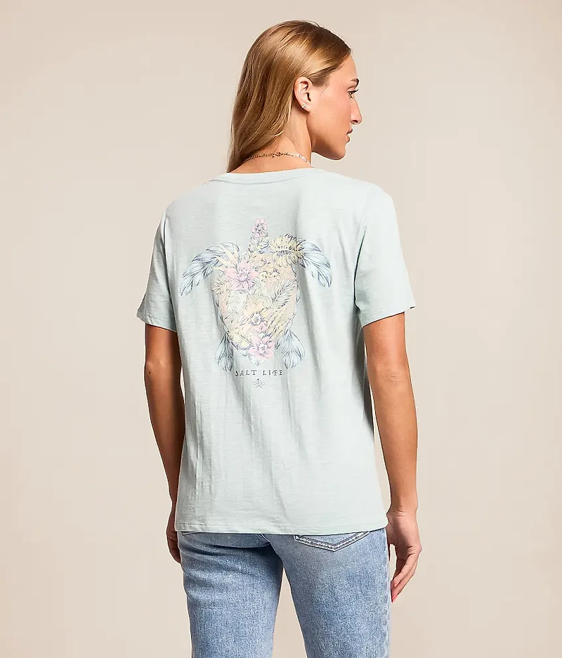 Floral Turtle T-Shirt