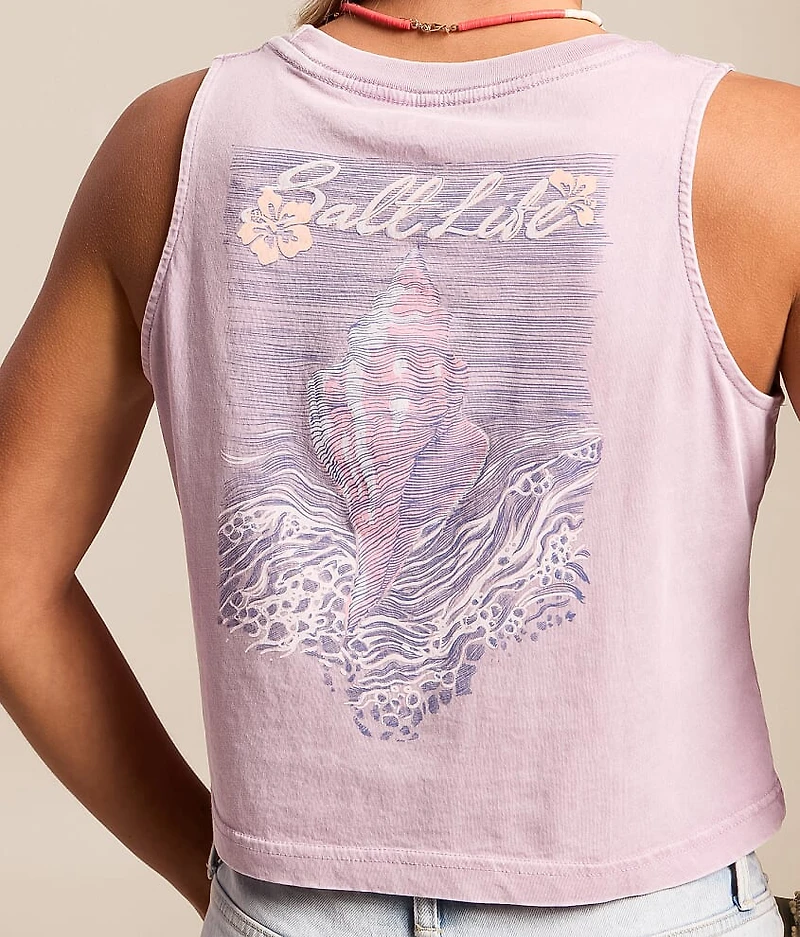 Conch Shell Cropped Tank Top