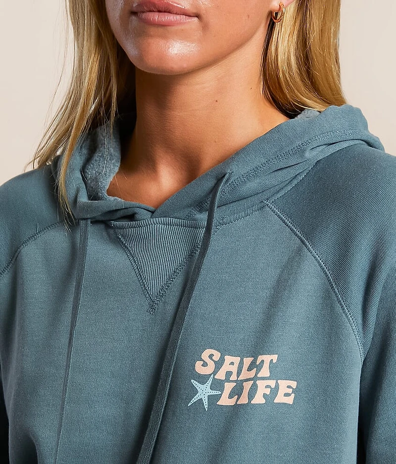 Coral Dawn Hooded Sweatshirt