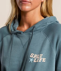 Coral Dawn Hooded Sweatshirt