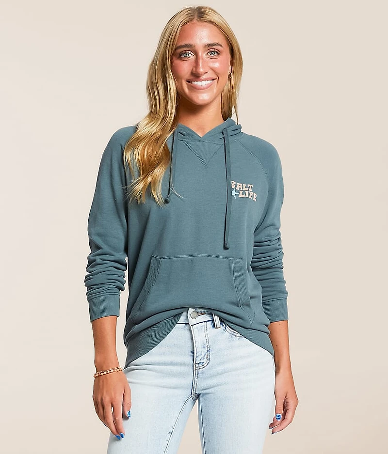 Coral Dawn Hooded Sweatshirt