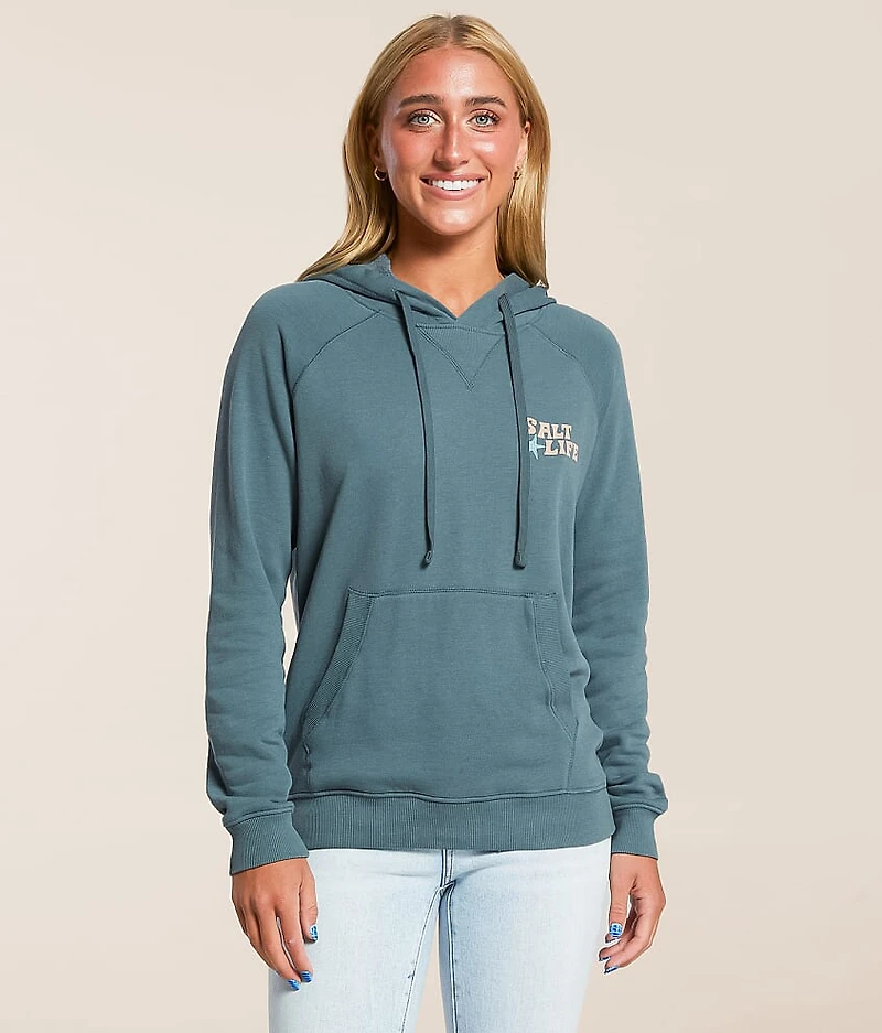 Coral Dawn Hooded Sweatshirt