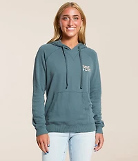 Coral Dawn Hooded Sweatshirt