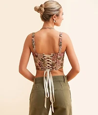 Tapestry Corset Tank Top