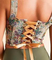 Tapestry Corset Tank Top