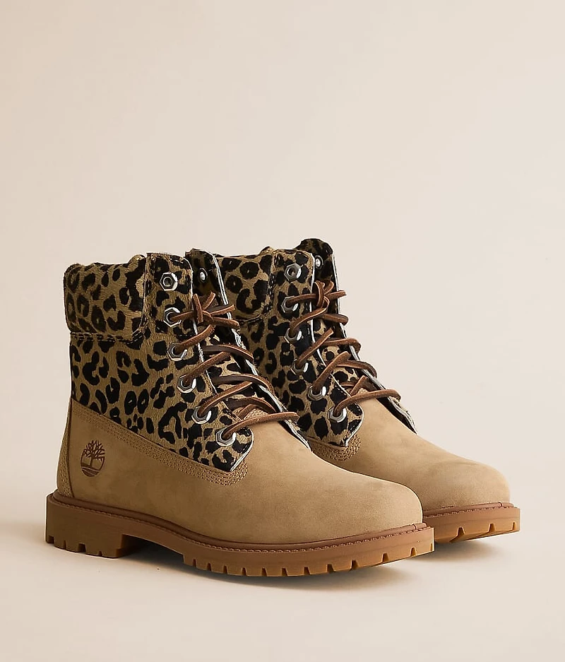 Premium Leopard Leather Boot