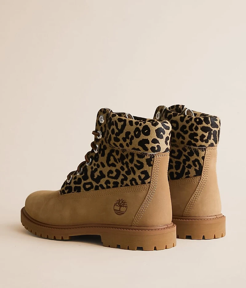 Premium Leopard Leather Boot