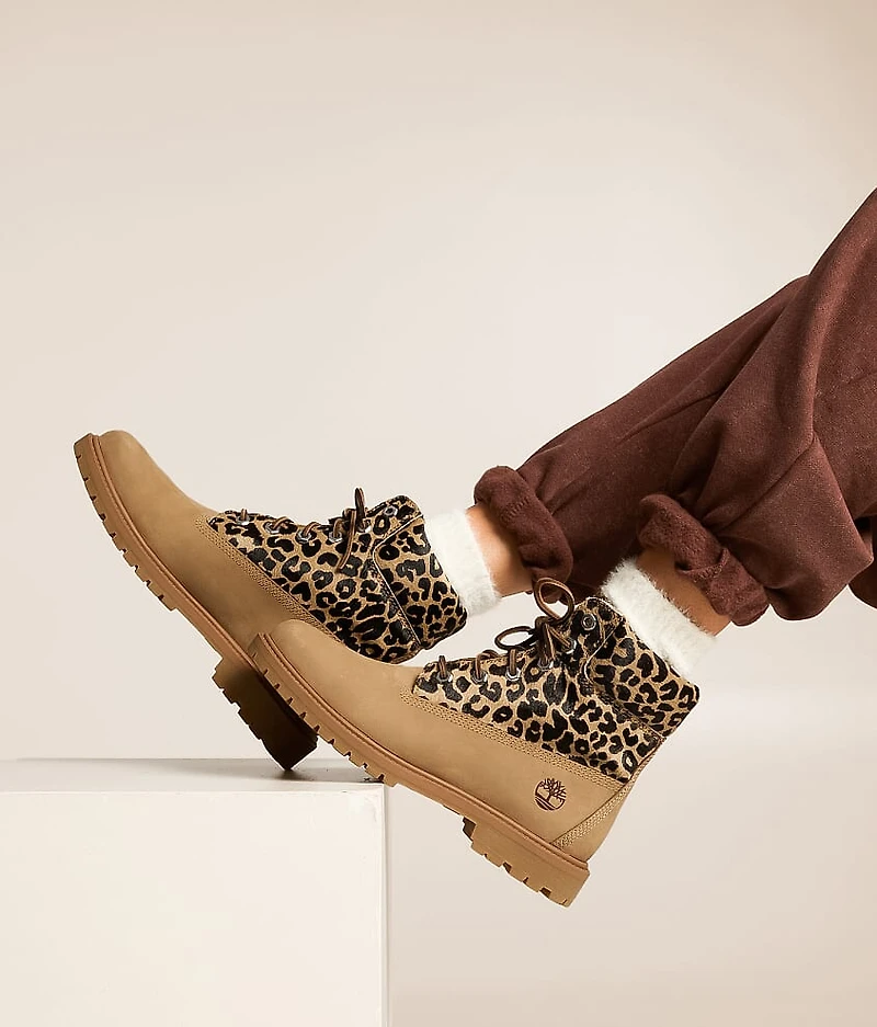 Premium Leopard Leather Boot