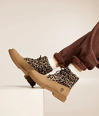 Premium Leopard Leather Boot
