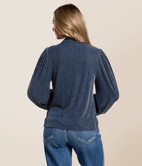 Metallic Striped Top