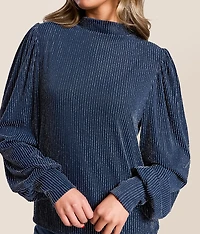 Metallic Striped Top