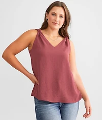 Knotted Strap Tank Top