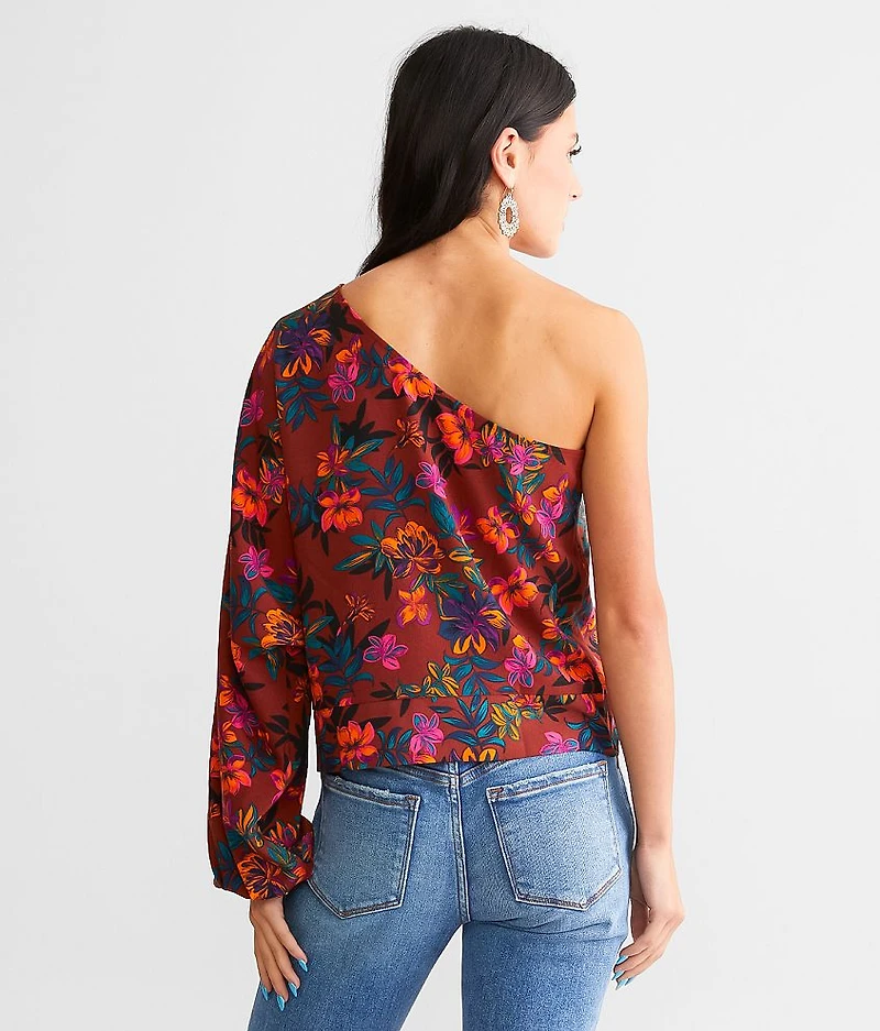 Floral One Shoulder Top