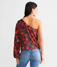 Floral One Shoulder Top