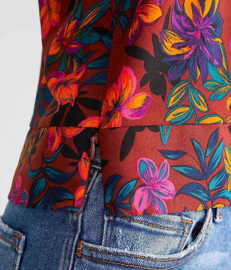 Floral One Shoulder Top