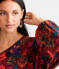 Floral One Shoulder Top