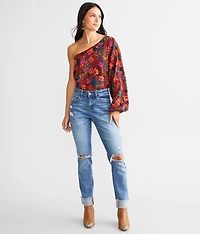 Floral One Shoulder Top