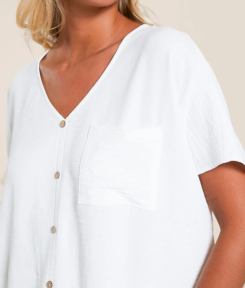 Textured Dolman Blouse