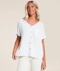 Textured Dolman Blouse
